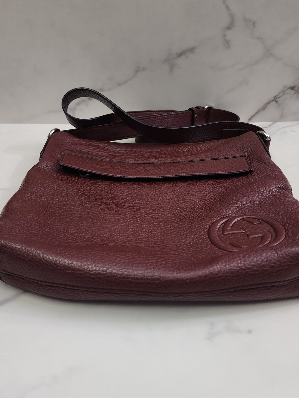 Authentic Leather Gucci Soho Interlocking GG Crossbody Bag With Digital COA - Picture 5 of 15